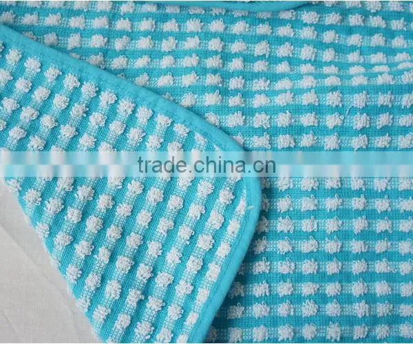 Pigment Printing Blue Waist Kitchen Apron Roll Cotton With Pocket photo-3