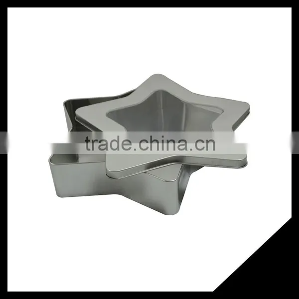 Wholesale Star Shape Food Storage Tin Box For Biscuit/Coffee/Nut With High Quality photo-2