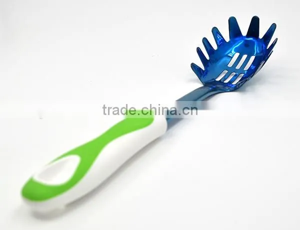 Non-stick TPR Handle Hot Sale Popular Titanize Kitchen Pasta Spoon photo-4