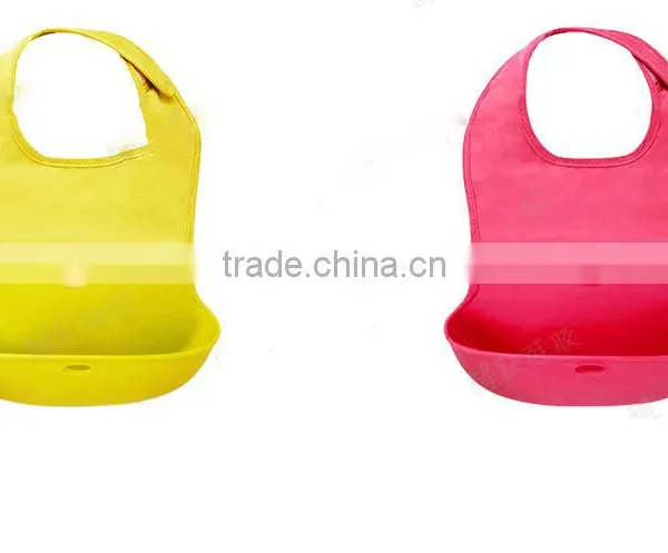 High Quality Custom Printed Silicone Baby Bib, Disposable Silicone Baby Bib For Sale photo-2
