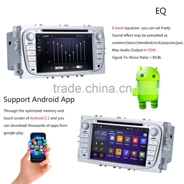 Android 5.1.1 Car DVD GPS for Ford Focus 2 S-max Mondeo C-max Galaxy 3G Wifi BT SD Navigation Radio RDS Stereo System photo-5