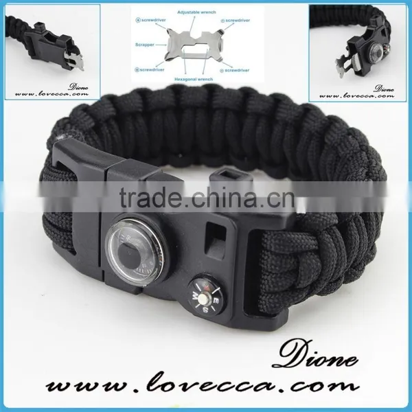 Paracord Bracelet With Options/accessories and Buckles Options photo-4