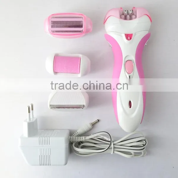 Kemei2531 New 4 in 1 Multi-function Women Shave Electric Epilator & Foot Care Callous Remover photo-2