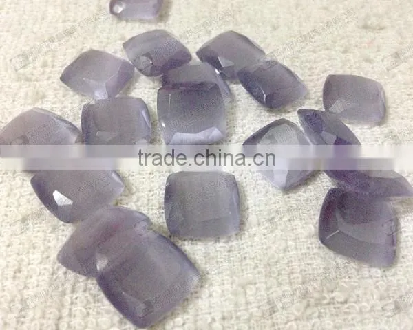 Grey Cat Eye Stone,semi Precious Stone for Cufflinks photo-2