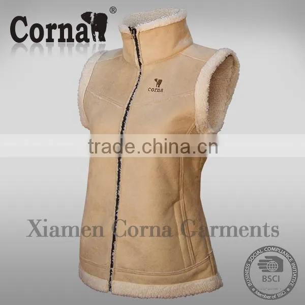 OEM Popular Eco-friendly Wholesale Fleece Vest Sleeveless Polar Fleece Vest photo-2