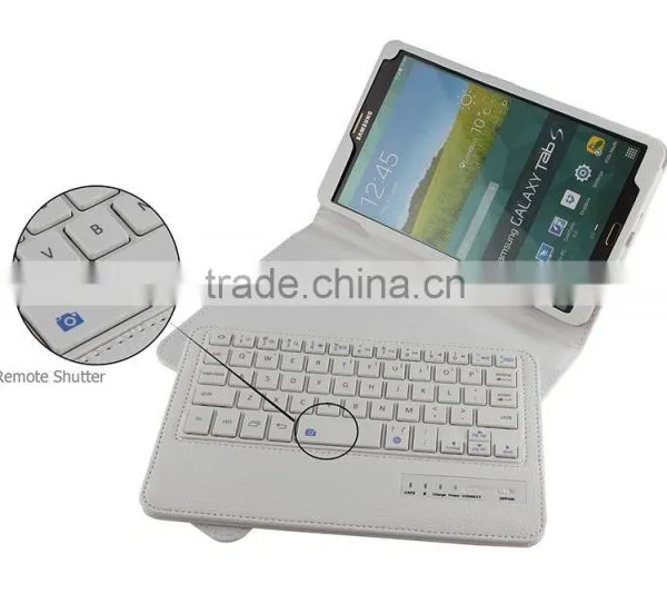 Litchi Pattern Wireless Mini Bluetooth Keyboard for Samsung TABS 8.4inch T700/705-SA04 photo-5