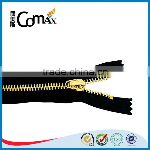 5# Brass Y Teeth Custom Gold Metal Zipper For Bags/Garment photo-4