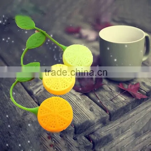 Food Grade Lemon Shaped Silicone Tea Strainer photo-6