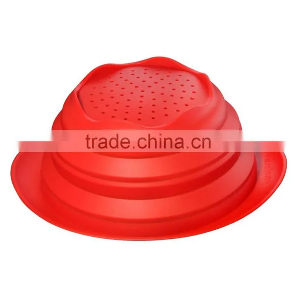 High Quality FDA Approved Collapsible Silicone Strainer Bowl photo-2