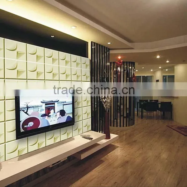 High Quality Polyurethane Moulding 402005 Office Decorating Ideas of PVC 3D Wall Panel photo-5