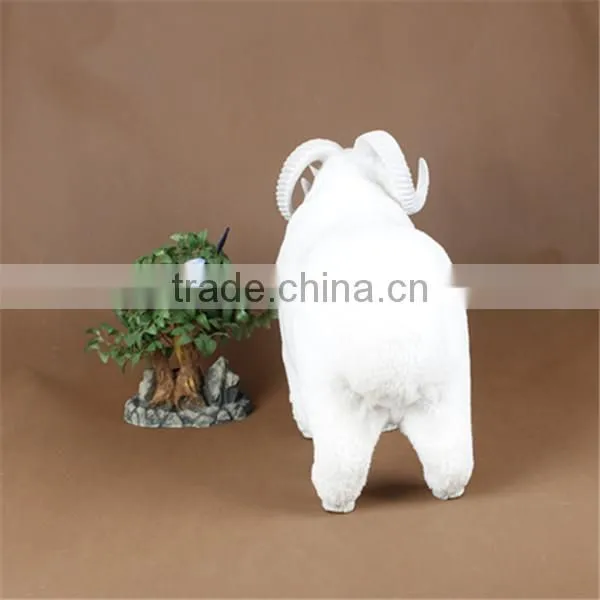 Plush Lifelike Garden Decorative Animals Goat Outdoor Animal Garden Decorations photo-6