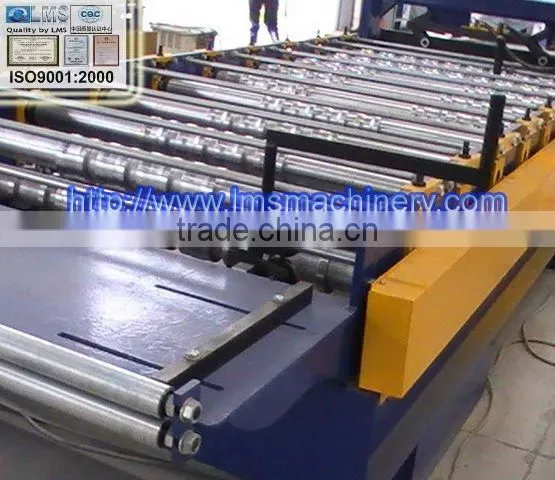 LMS Durable Quality Galvanized Trapezoidal Wall Panel Cold Roll Forming Machine photo-3