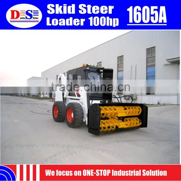 1600kg UK Per Kins Engine 100hp Mini Skid Steer Loader - WECAN 1605A Cheap Skid Steer for Sale photo-6