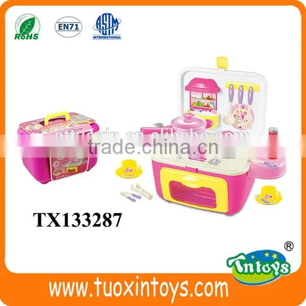 Plastic Kids Play Kitchen Set Chef Cooking Toys photo-3