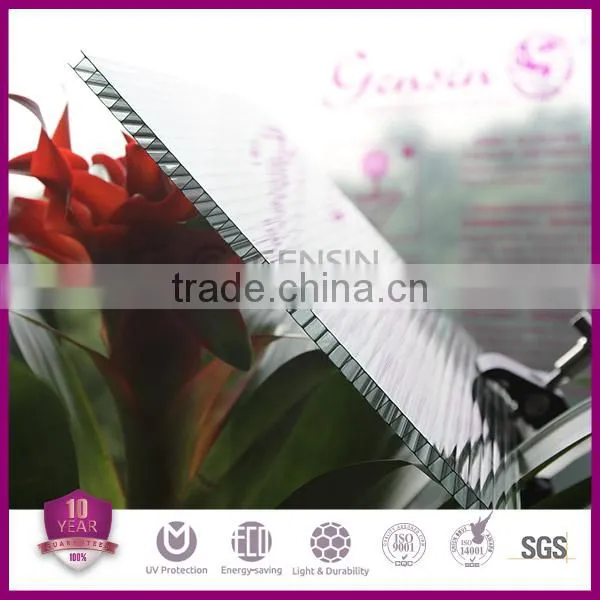 Grade A Quality UV Coated 4mm Polycarbonate Twin Wall Sheet