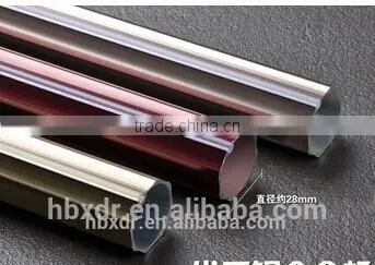 Top Grade Champagne Anodized Curtains Rod Aluminium Profile photo-3