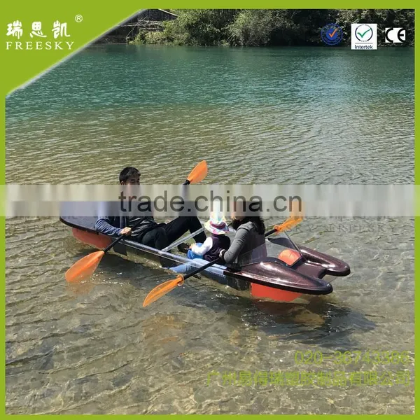2 Person Transparent Fishing Kayak With Clear Glass Bottom photo-5