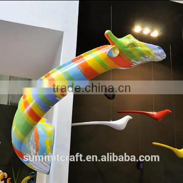 Custom Garden Fiberglass Life Size Giraffe Statue photo-2