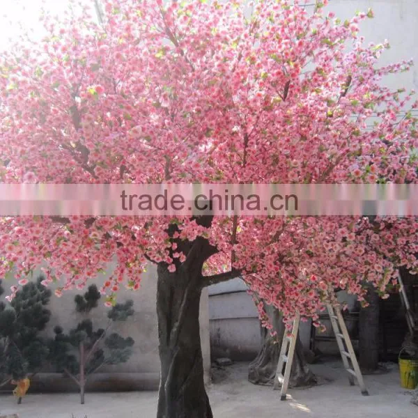 Wholesale Man-made Peach Artificial Blossom Tree, Artificial Plant