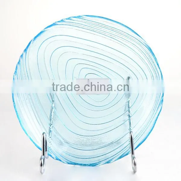 Cheap Gold Flower Glass Dishes Charger Plates photo-2