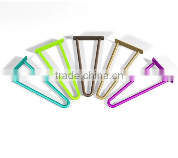 Colorful 8 Inch Metal Solid Iron Table Hairpin Leg for Wood Top photo-4
