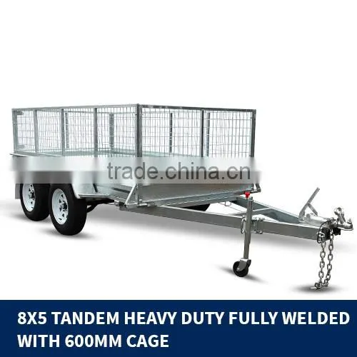 NEW 10x5 Tandem AXLE Box UTILITY Trailer 900MM CAGE Fully Welded GALVANISED FOR SALE photo-3