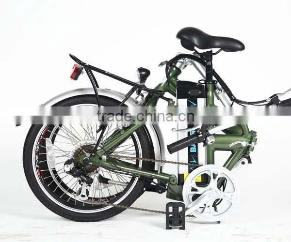 20 Inch Aluminum Frame Fast Lithium Battery Powered Electric Folding Bike photo-4