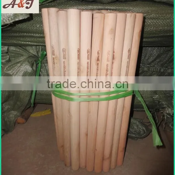 Hot Stamping Logo Natural Wooden Broom Handle photo-5