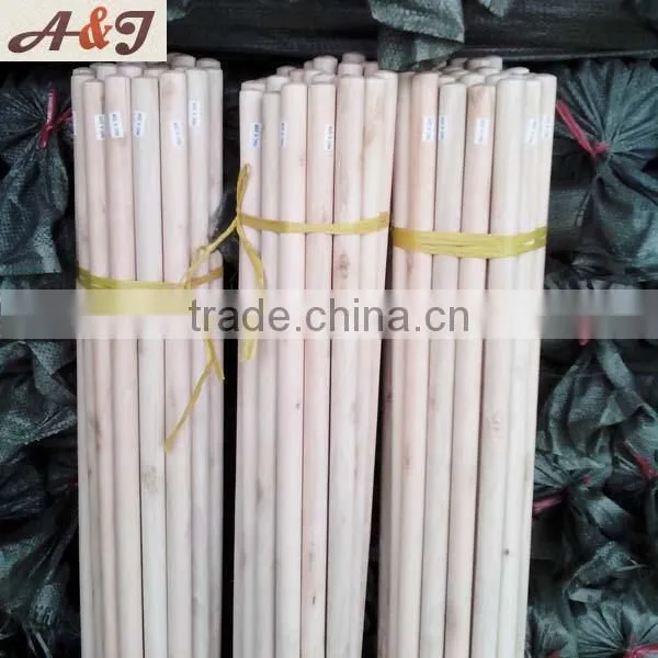 Wood Color Flat Rake Pole Gardening Tool Pole photo-2
