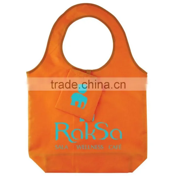 Hot Sale New Design Reusage Folding Round Shouder Hand Tote Bags Recycle Shopping Shoulder Folding Bags photo-4