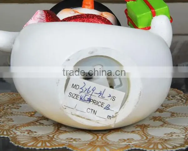 Polyresin Christmas Snow Globe Snowman Snow Globe With Music Box photo-5