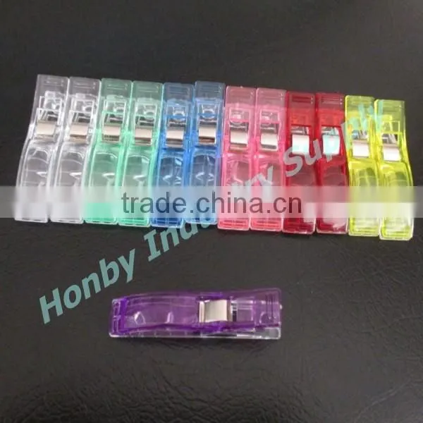 Patchwork 55mm Plastic Spring Fabric Clip for Quilt Basting Sewing Dressmaking photo-2
