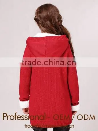 Thick Cardigan Winter Sweater,kids Long Cardigan,kids Long Cream Cardigan photo-2
