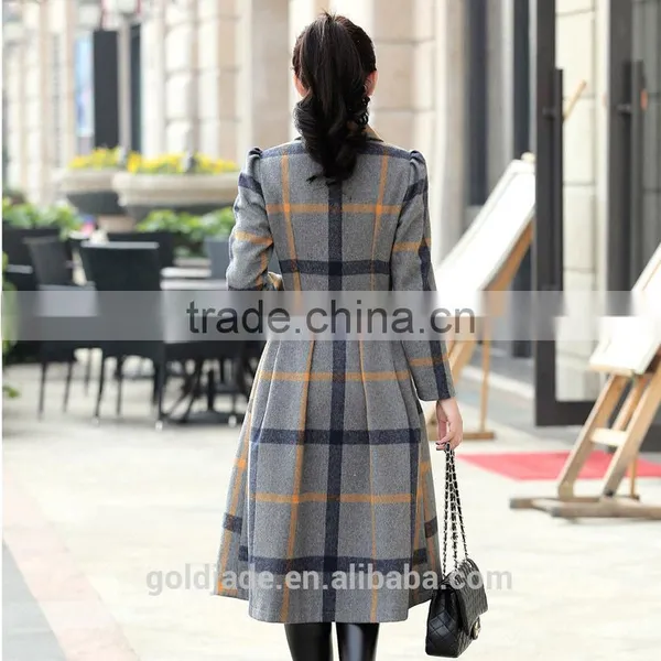 2017 Wool Long Knee Length Women Overcoat Winter Coat Long Winter Coats For Women photo-3