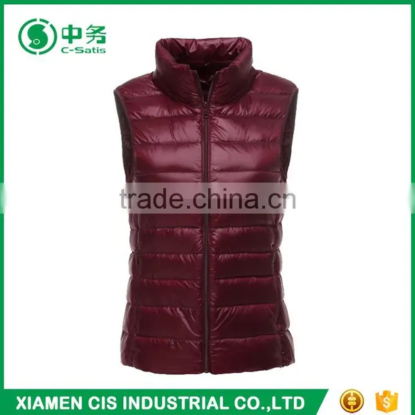 Latest Fashion Multi Color Keep Warm Women Winter Duck Down Vest for Sale photo-4
