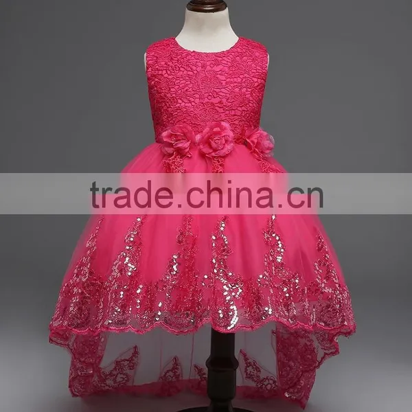 Customize Frock Design for Baby Girl 2017 Summer & Autumn Kids Baby Girl Dress Colorful Puffy Flower Dress Children Clothes photo-5