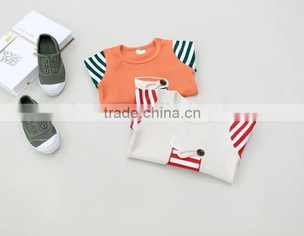Wholesale Autumn Design Boutique Childrens Clothing 100% Cotton Baby Longsleeve Top photo-2