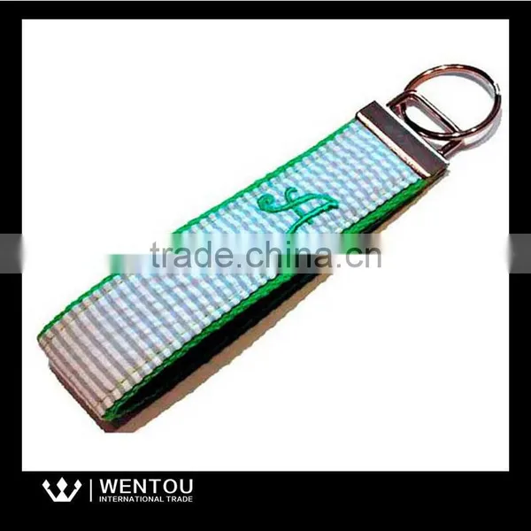 Hot Selling Monogram Webbing Seersucker Key Fob photo-4