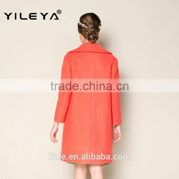 High Fashion Winter Plain Luxury Elegant Women Long Coat Turkey, Women Model Coat photo-2
