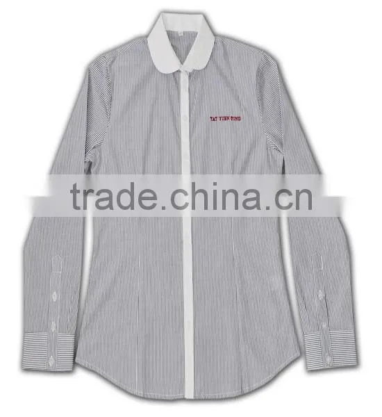 100% Cotton Design China Made Business Design White and Grey Flannel Shirt Mens photo-5