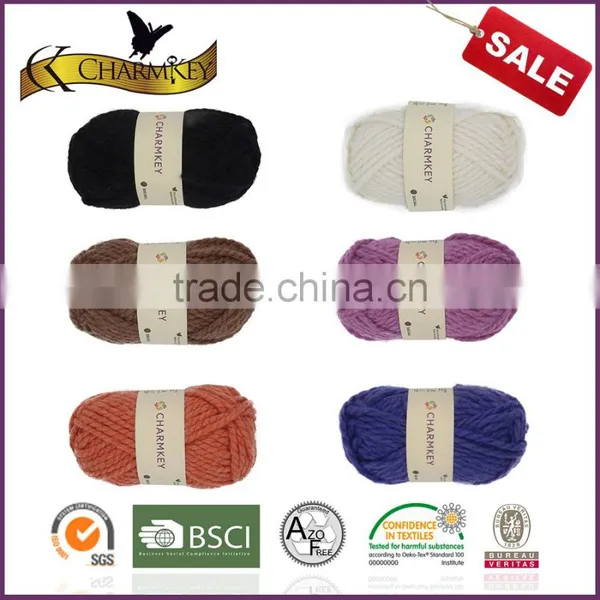 Charmkey Acrylic Wool Yarn Hand Knitting Yarn Thick Wool Yarn for Knitting Scarf photo-5
