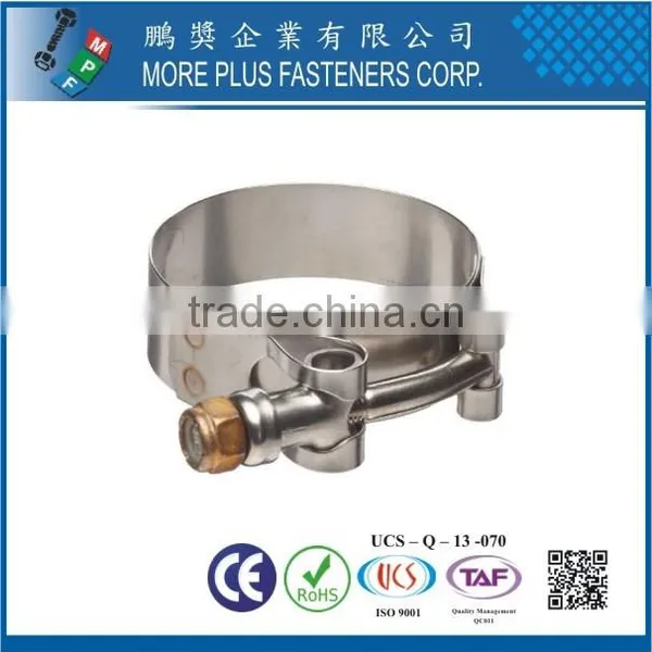 Made in Taiwan Plastic Stainless Steel Large Schlauchklemmen T Bolt Hose Clamp photo-3