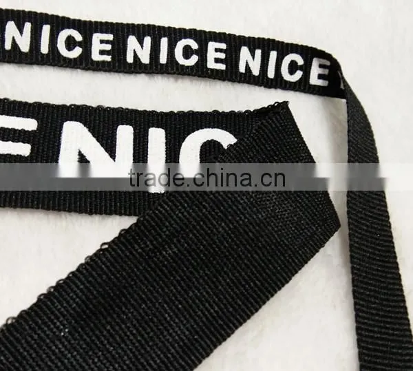 Hot Sale Custom Letter Printed Ribbon Lace 100% Polyester Ribbons for Garments photo-3