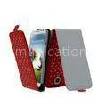 Shock Resistant Leather Flip Phone Protective Case For Samsung S4 9500