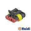 Black Plastic Electrical Wire Connectors 282087-1 Sealed 3 Pin Female Connector