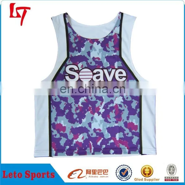 Wholesale Mesh Cool Camo Reversible Lacrosse Tank Top Jersey photo-2