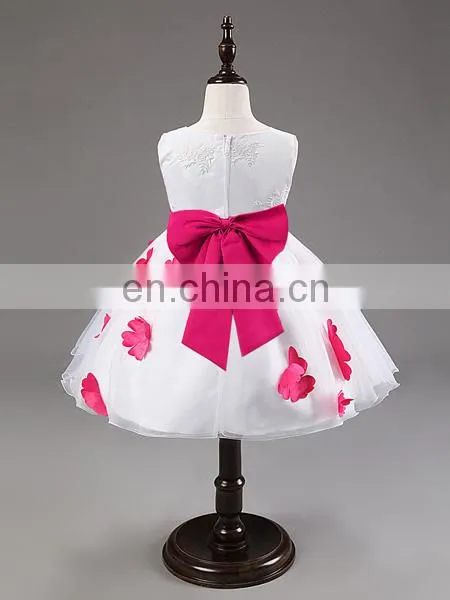 China Boutique Clothing Children Fancy White Wedding Dress Baby Girl Clothes photo-6
