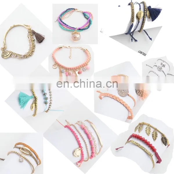 Adjustable Knot Handmade Multistrand Seed Bead Alloy Pendant Letters Bar Bracelets Wax String Weave Bracelet photo-6