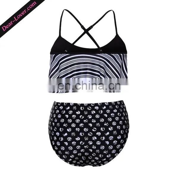 Hot Selling Two Piece High Waist Bikinis Woman Swimwear photo-3
