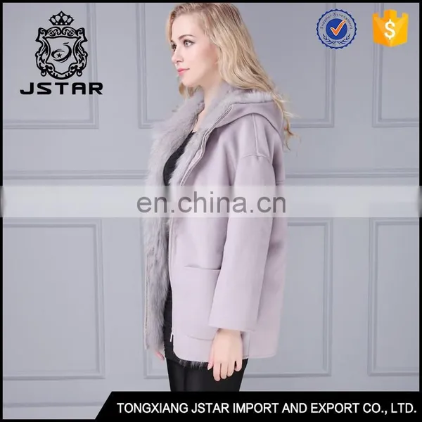 European Style Hot Sale Best Wool Cashmere Blend Womens Coats photo-5